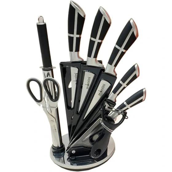 ست ۹ قلم چاقو آشپزخانه مانتینی