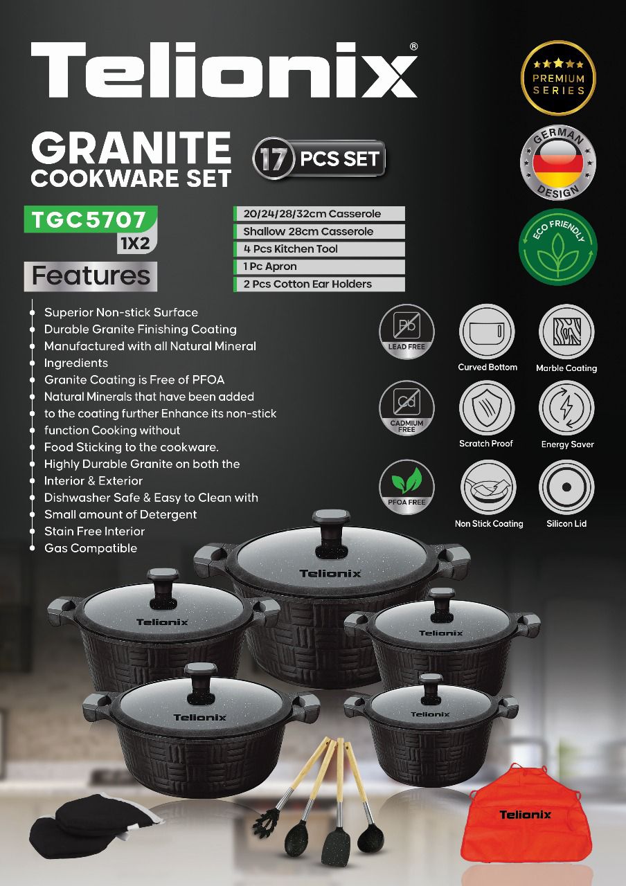 سرویس قابلمه گرانیت تلیونیکس TGC 5707