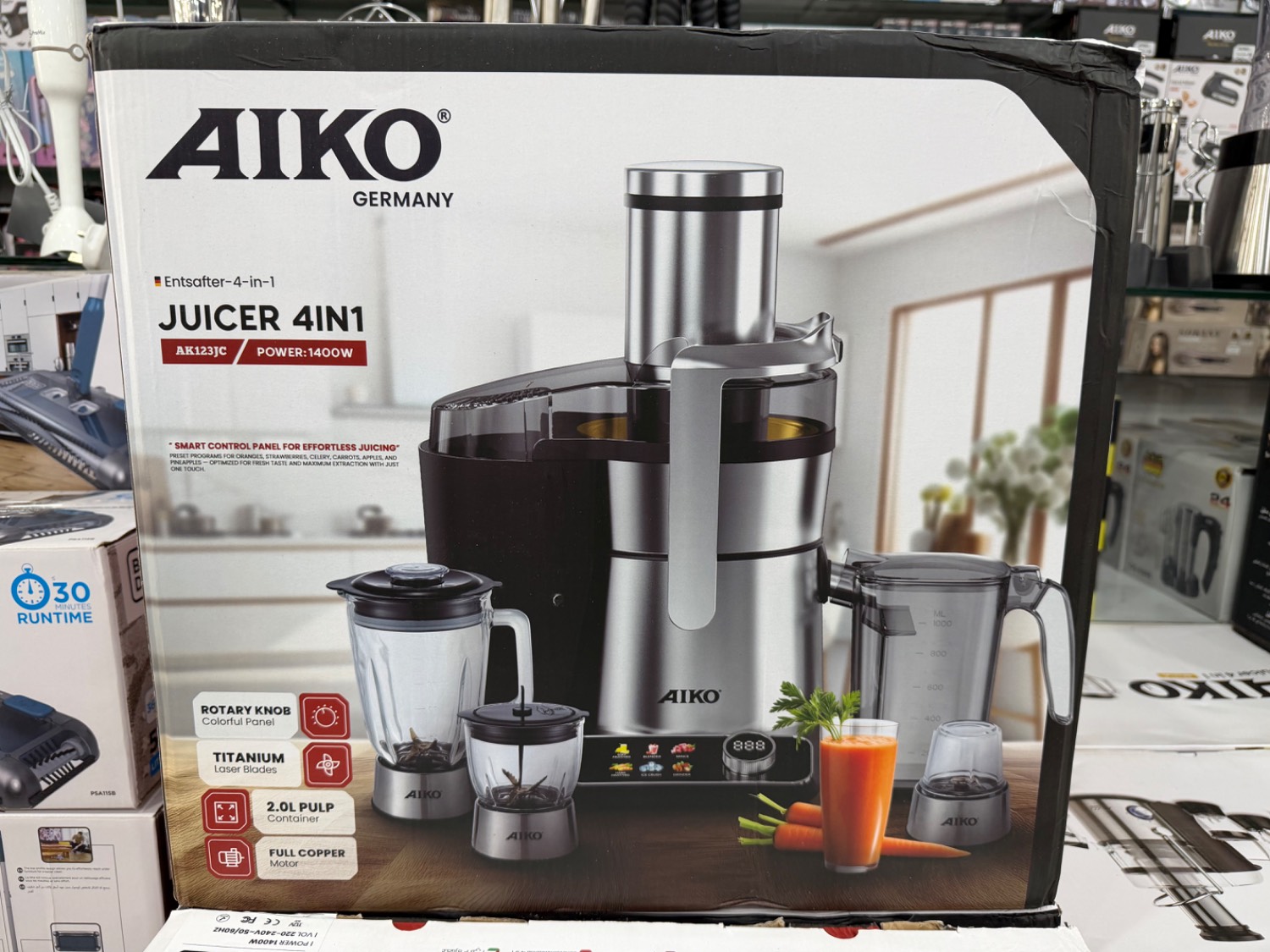 آبمیوه گیر ۴ کاره آیکو مدل AK123Jc